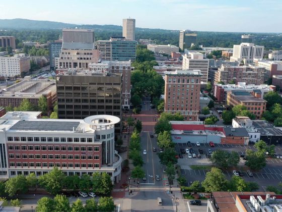 downtown greenville aerial - city of greenville photo