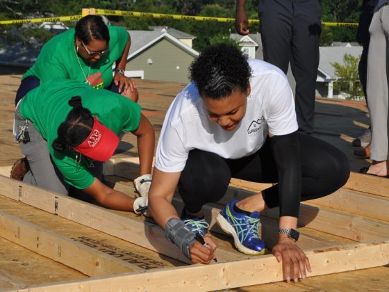 Habitat for Humanity of Greenville County, in partnership with Juneteenth GVL, held a wall raising ceremony for a new affordable home