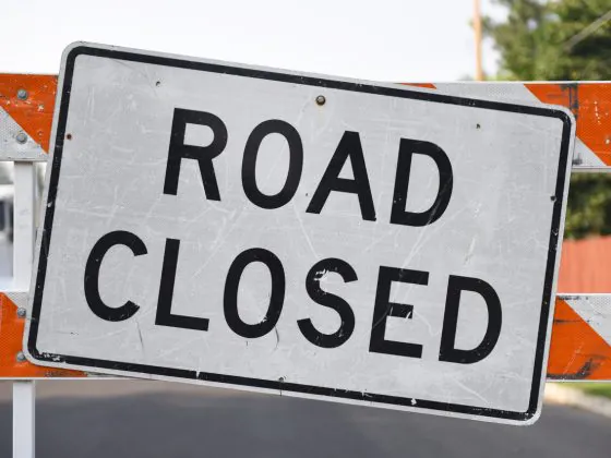 Road closed