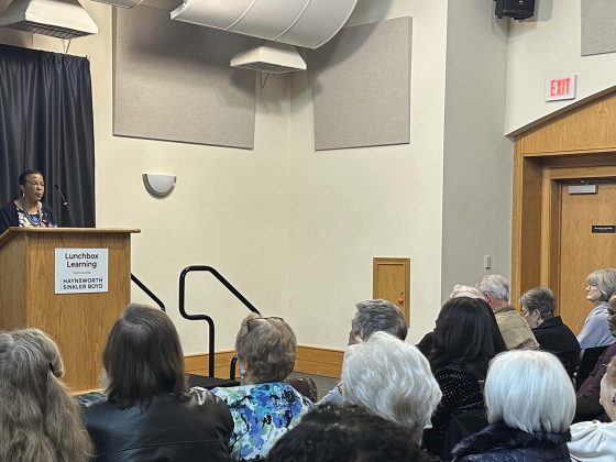 Mable Owens Clarke speaks during a lunch presentation at Upcountry History Museum